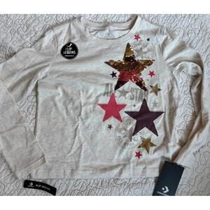 Converse Girls‎ Long Sleeve Shirt with Flip Sequins Size Medium #782